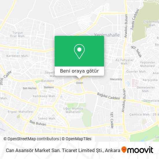 Can Asansör Market San. Ticaret Limited Şti. harita