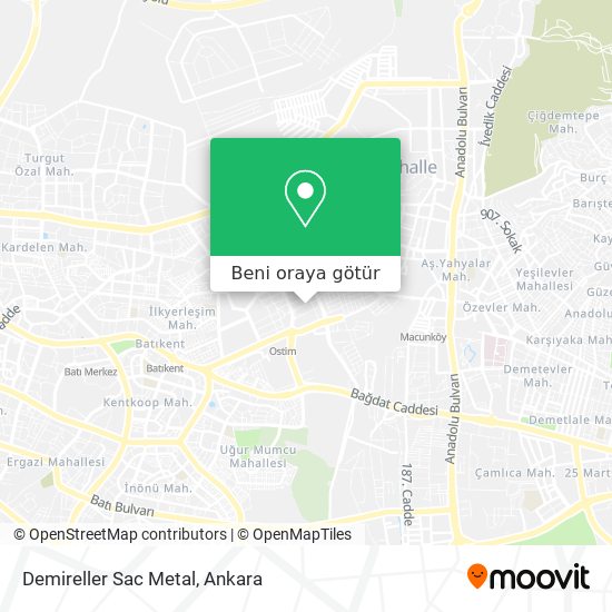 Demireller Sac Metal harita