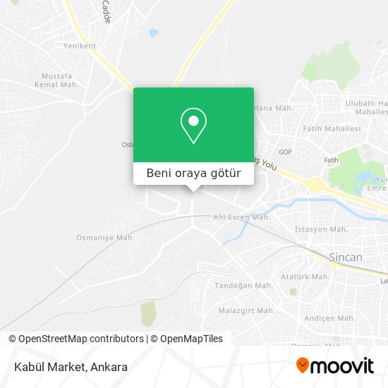 Kabül Market harita