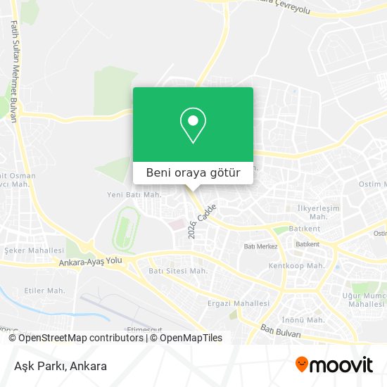 Aşk Parkı harita