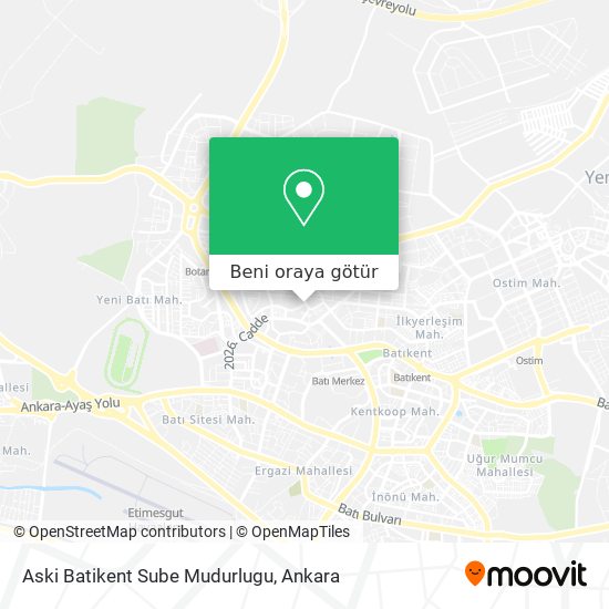 Aski Batikent Sube Mudurlugu harita