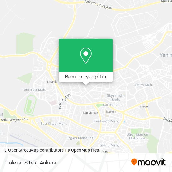 Lalezar Sitesi harita