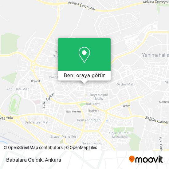 Babalara Geldik harita
