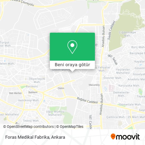Foras Medikal Fabrika harita