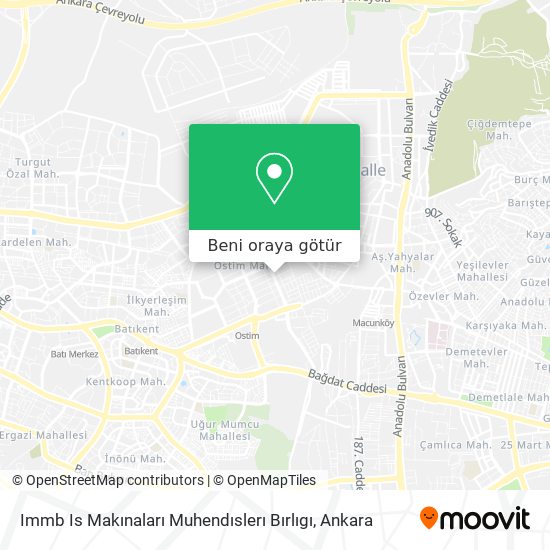 Immb Is Makınaları Muhendıslerı Bırlıgı harita