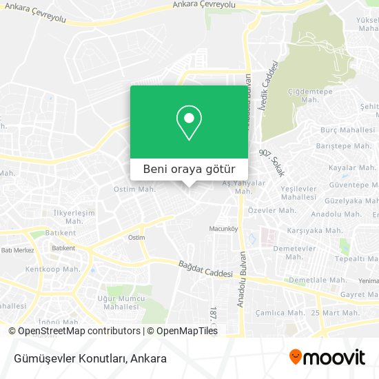 Gümüşevler Konutları harita