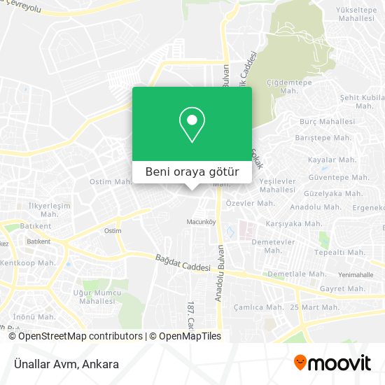 Ünallar Avm harita