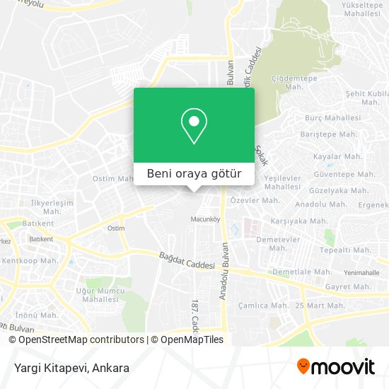 Yargi Kitapevi harita