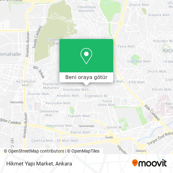 Hikmet Yapı Market harita
