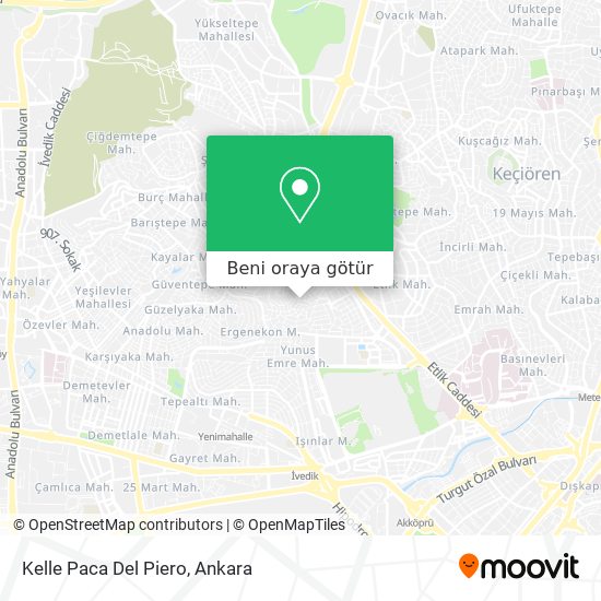 Kelle Paca Del Piero harita