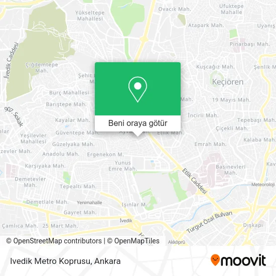 Ivedik Metro Koprusu harita