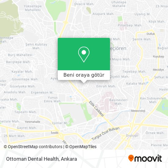 Ottoman Dental Health harita