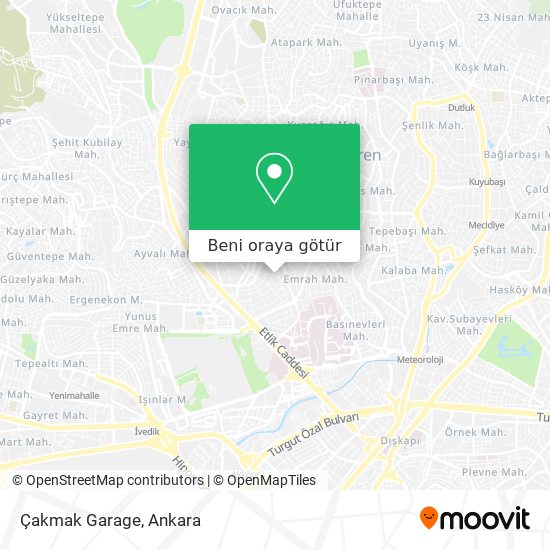 Çakmak Garage harita