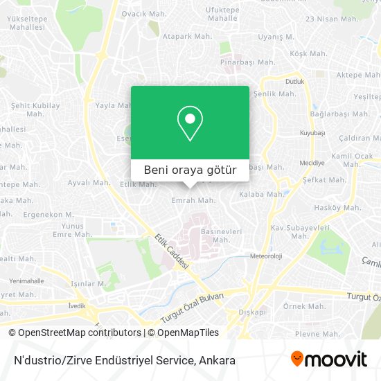 N'dustrio / Zirve Endüstriyel Service harita