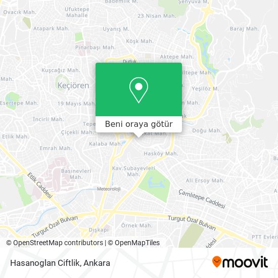 Hasanoglan Ciftlik harita