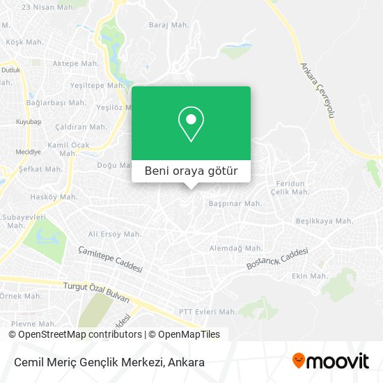 Cemil Meriç Gençlik Merkezi harita