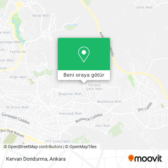 Kervan Dondurma harita