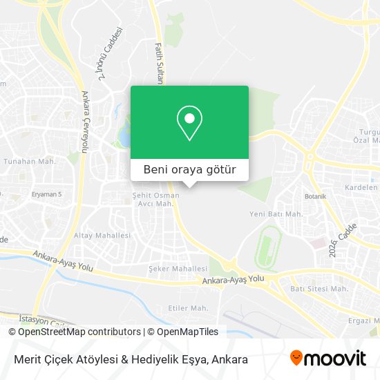 Merit Çiçek Atöylesi & Hediyelik Eşya harita