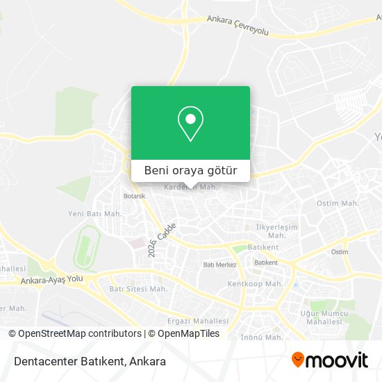 Dentacenter Batıkent harita