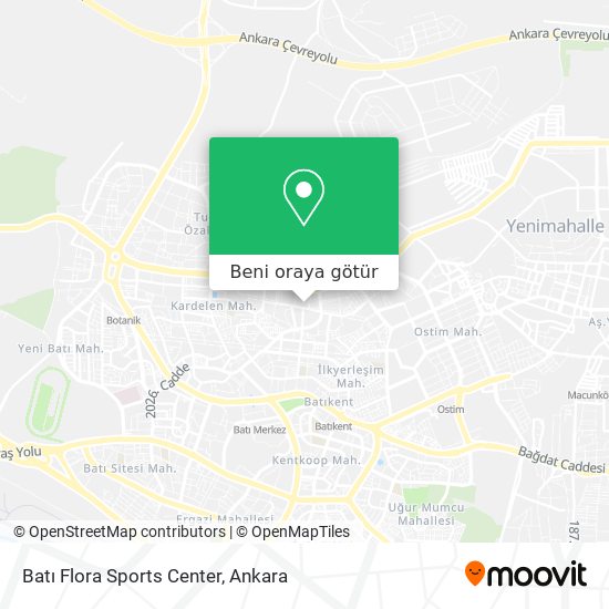 Batı Flora Sports Center harita