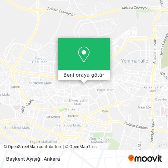 Başkent Ayışığı harita