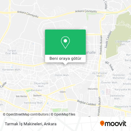 Tarmak İş Makineleri harita