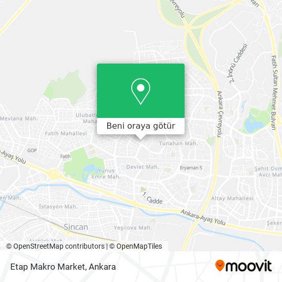 Etap Makro Market harita