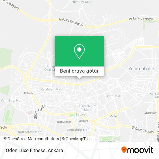 Oden Luxe Fitness harita