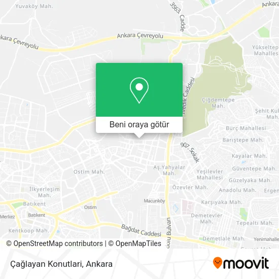 Çağlayan Konutlari harita