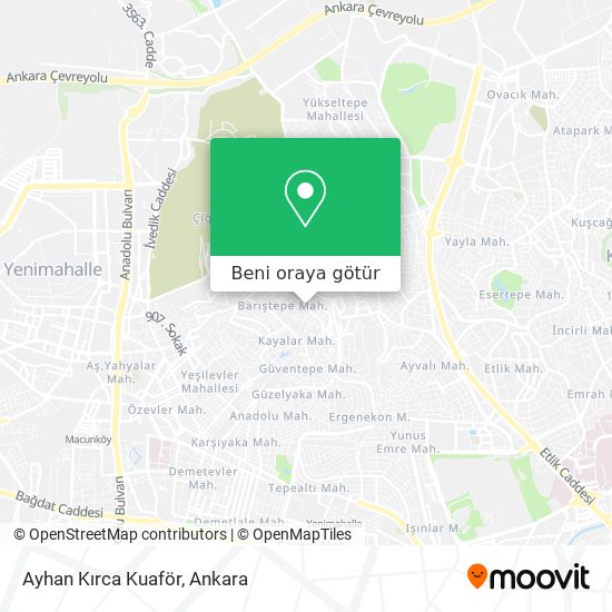 Ayhan Kırca Kuaför harita