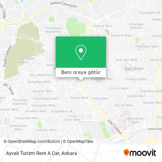 Ayvalı Turizm Rent A Car harita