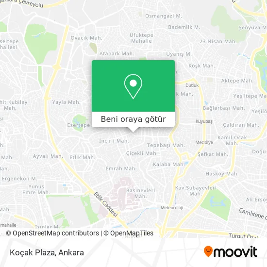Koçak Plaza harita