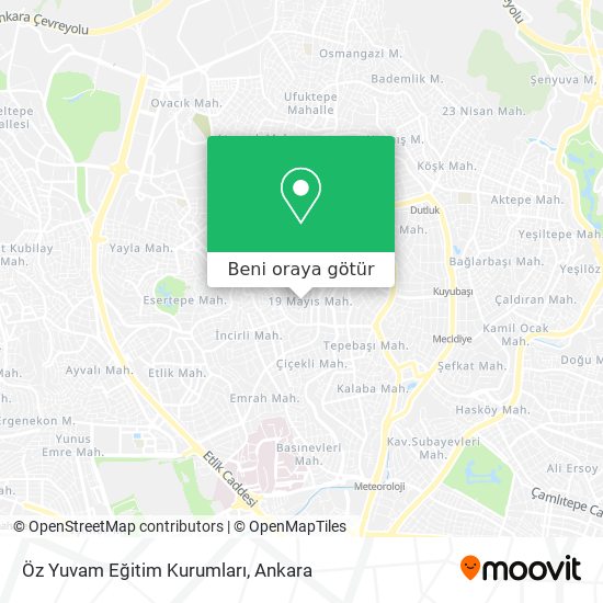 Öz Yuvam Eğitim Kurumları harita