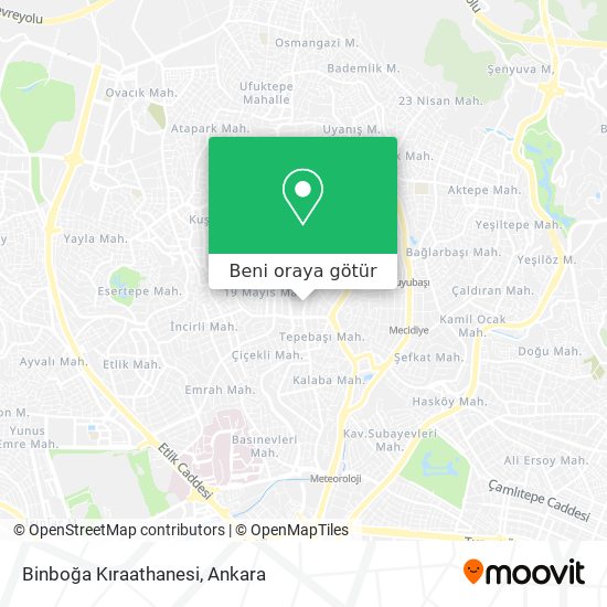 Binboğa Kıraathanesi harita