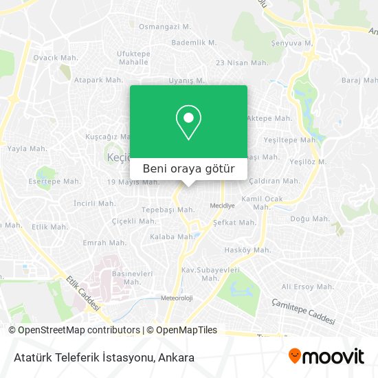 Atatürk Teleferik İstasyonu harita