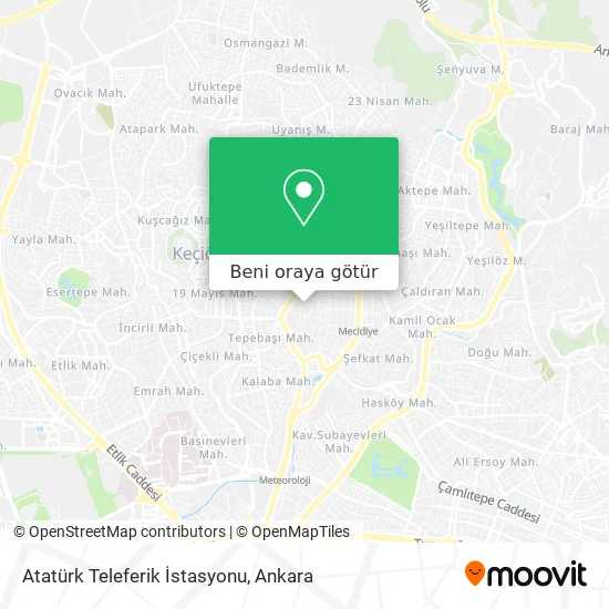 Atatürk Teleferik İstasyonu harita