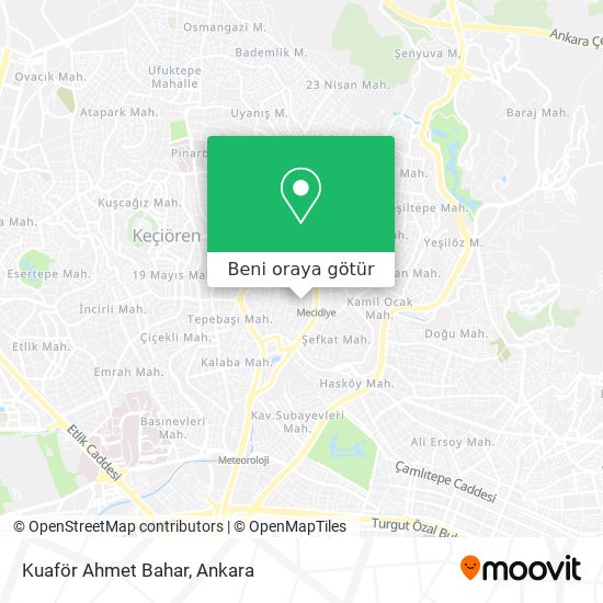 Kuaför Ahmet Bahar harita