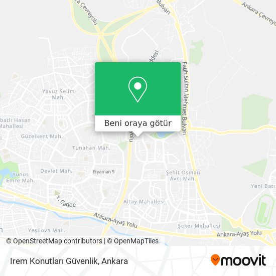 Irem Konutları Güvenlik harita