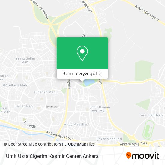 Ümit Usta Ciğerim Kaşmir Center harita