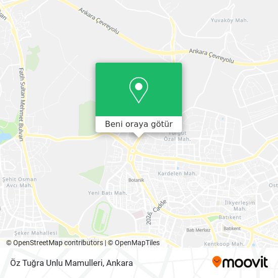 Öz Tuğra Unlu Mamulleri harita