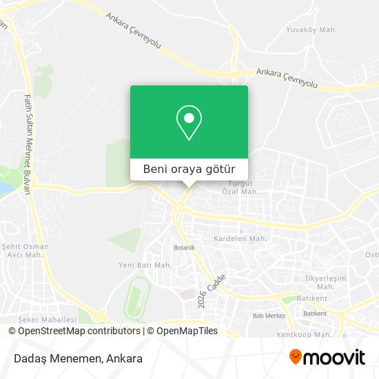 Dadaş Menemen harita