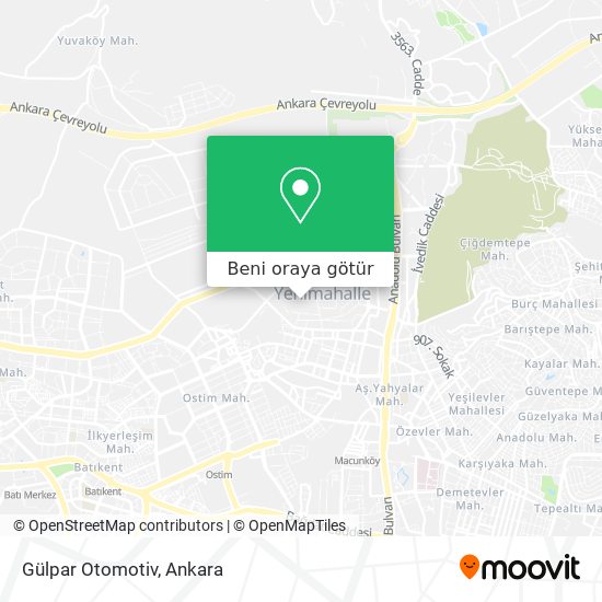 Gülpar Otomotiv harita