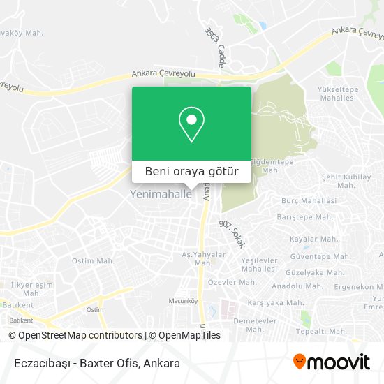 Eczacıbaşı - Baxter Ofis harita