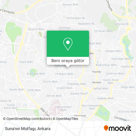 Suna'nın Mutfagı harita