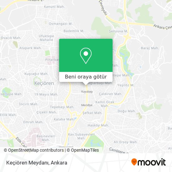 Keçiören Meydanı harita