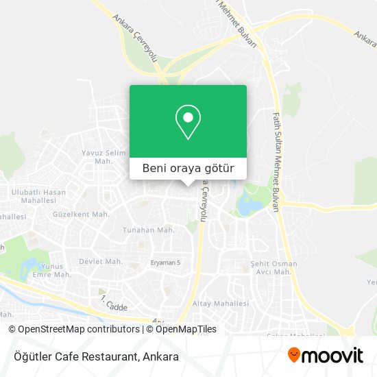 Öğütler Cafe Restaurant harita