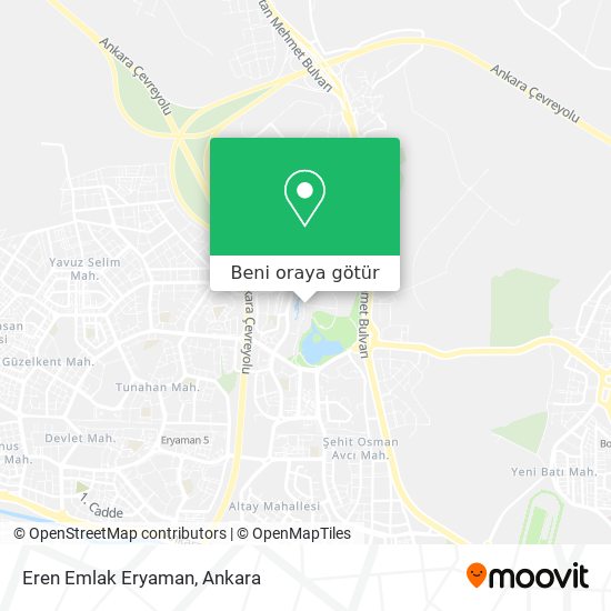 Eren Emlak Eryaman harita