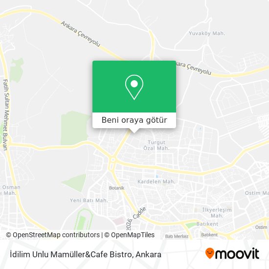 İdilim Unlu Mamüller&Cafe Bistro harita
