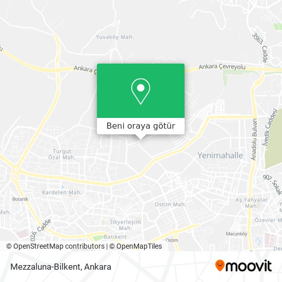 Mezzaluna-Bilkent harita