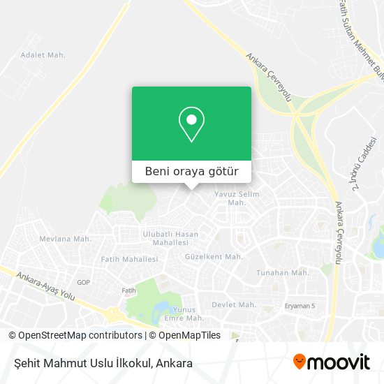 Şehit Mahmut Uslu İlkokul harita